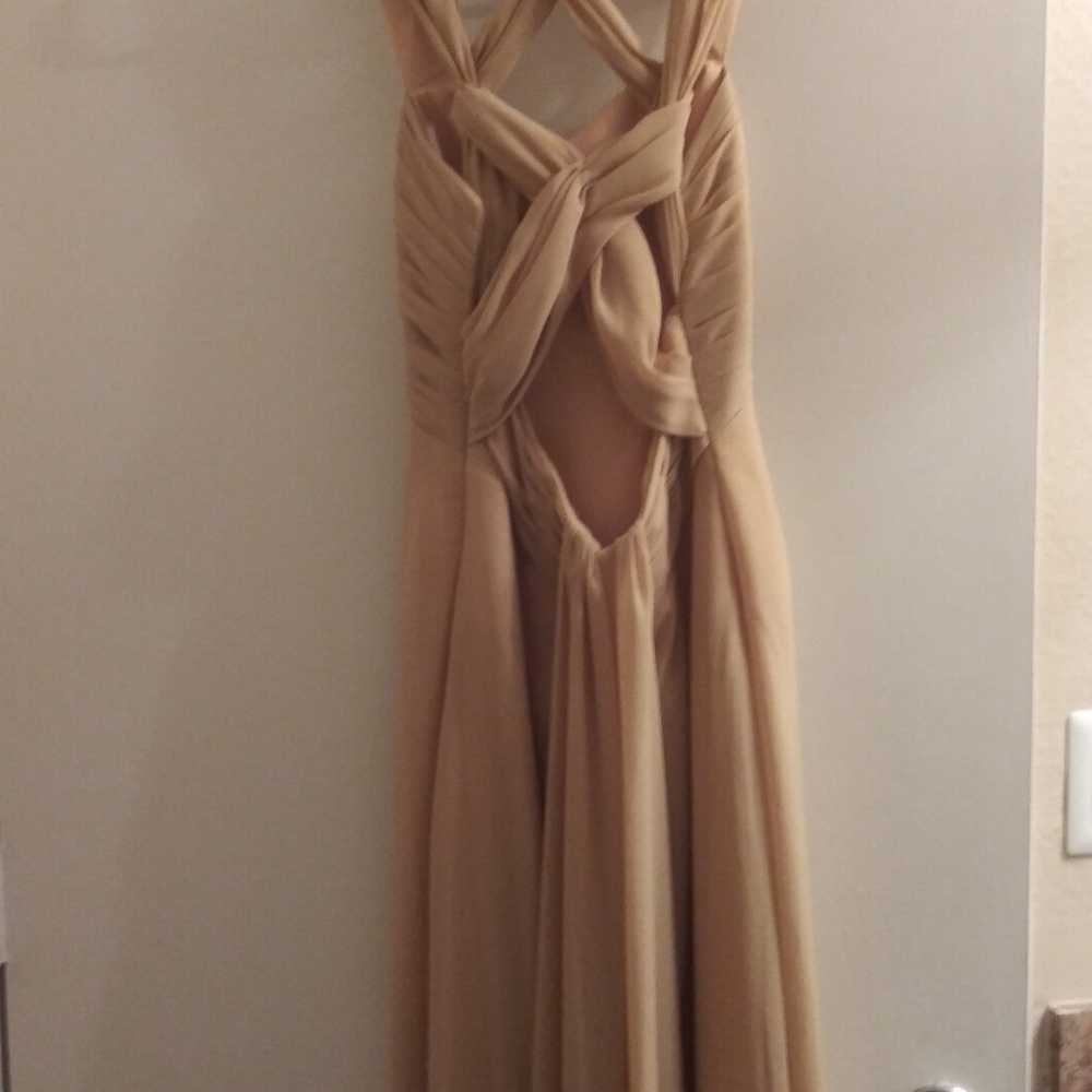 Mustard Colored Formal Gown